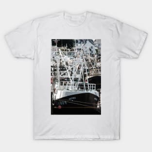 Fishing boats moored in harbour at Kirkcudbright, Scotland T-Shirt